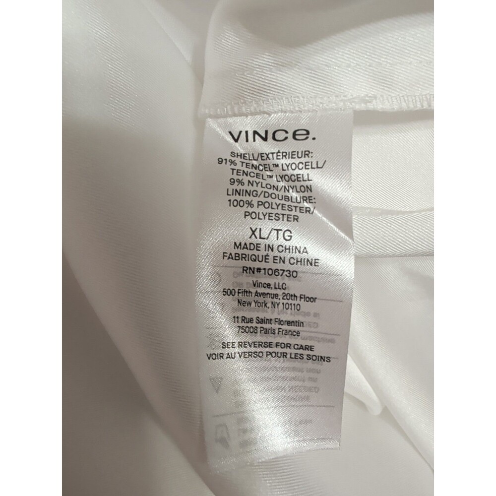 NWT Vince. White Panel Midi Dress XL - Quiet Luxury Minimalist Bridal Event - Picture 10 of 15